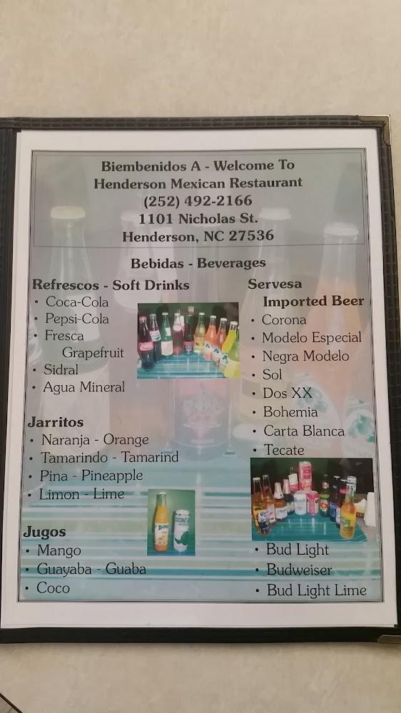 Henderson Mexican Restaurant Menu image 3
